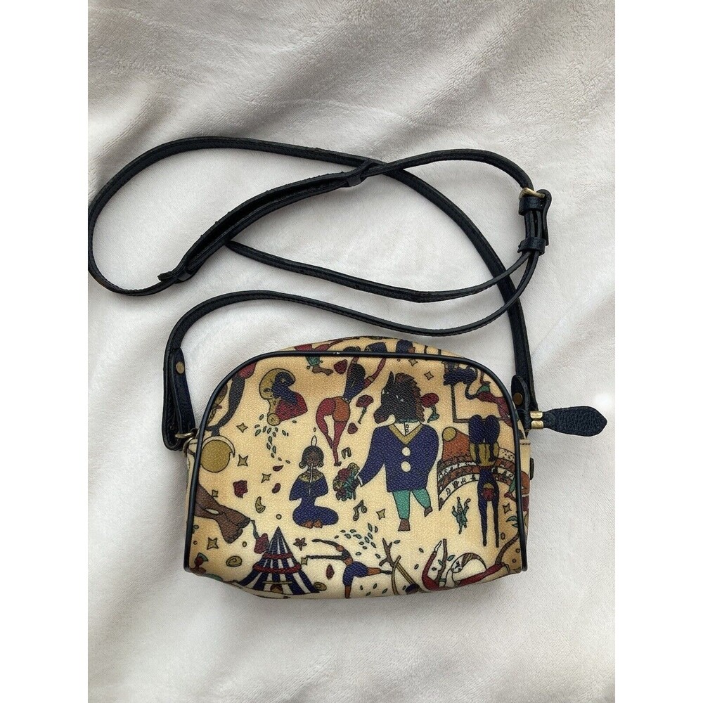 Vintage Piero Guidi Magic Circus Purse Shoulder Bag Quirky Art to Wear Retro